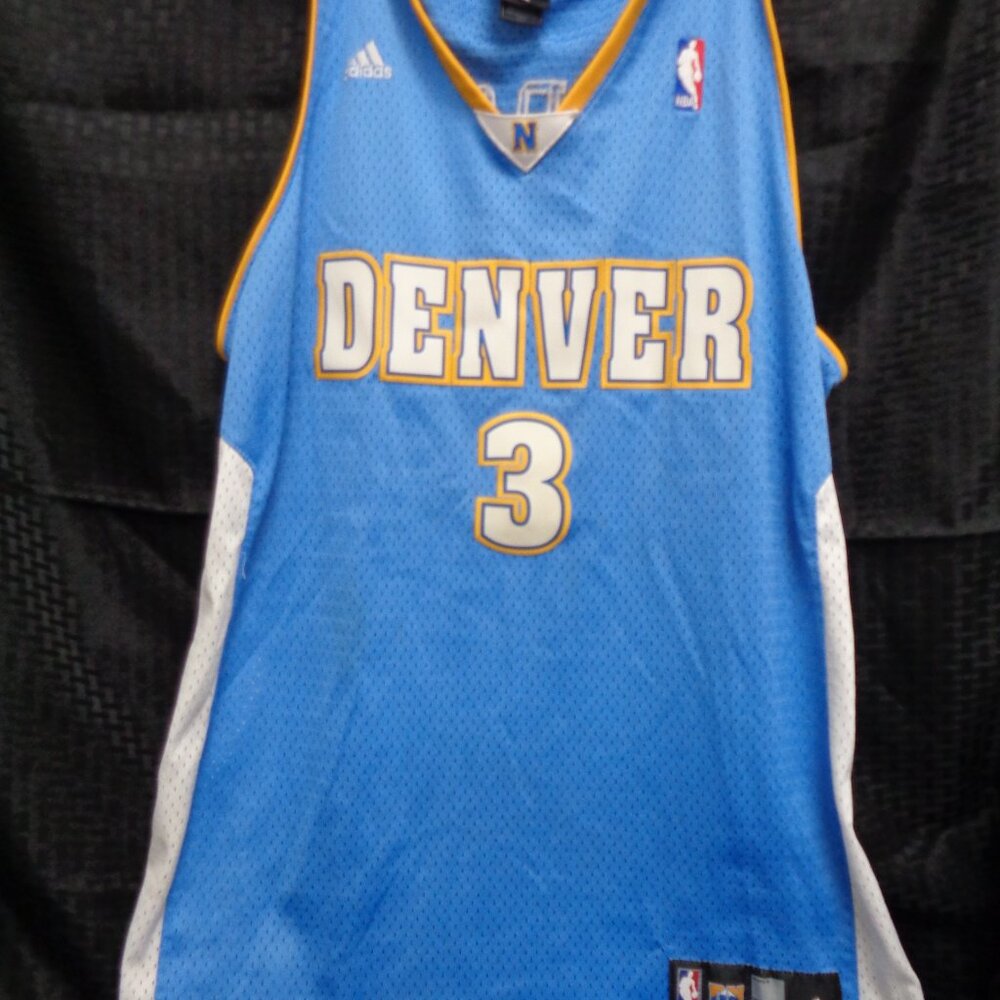 Authentic Allen Iverson Adidas Denver Nuggets Jersey Swingman Size L